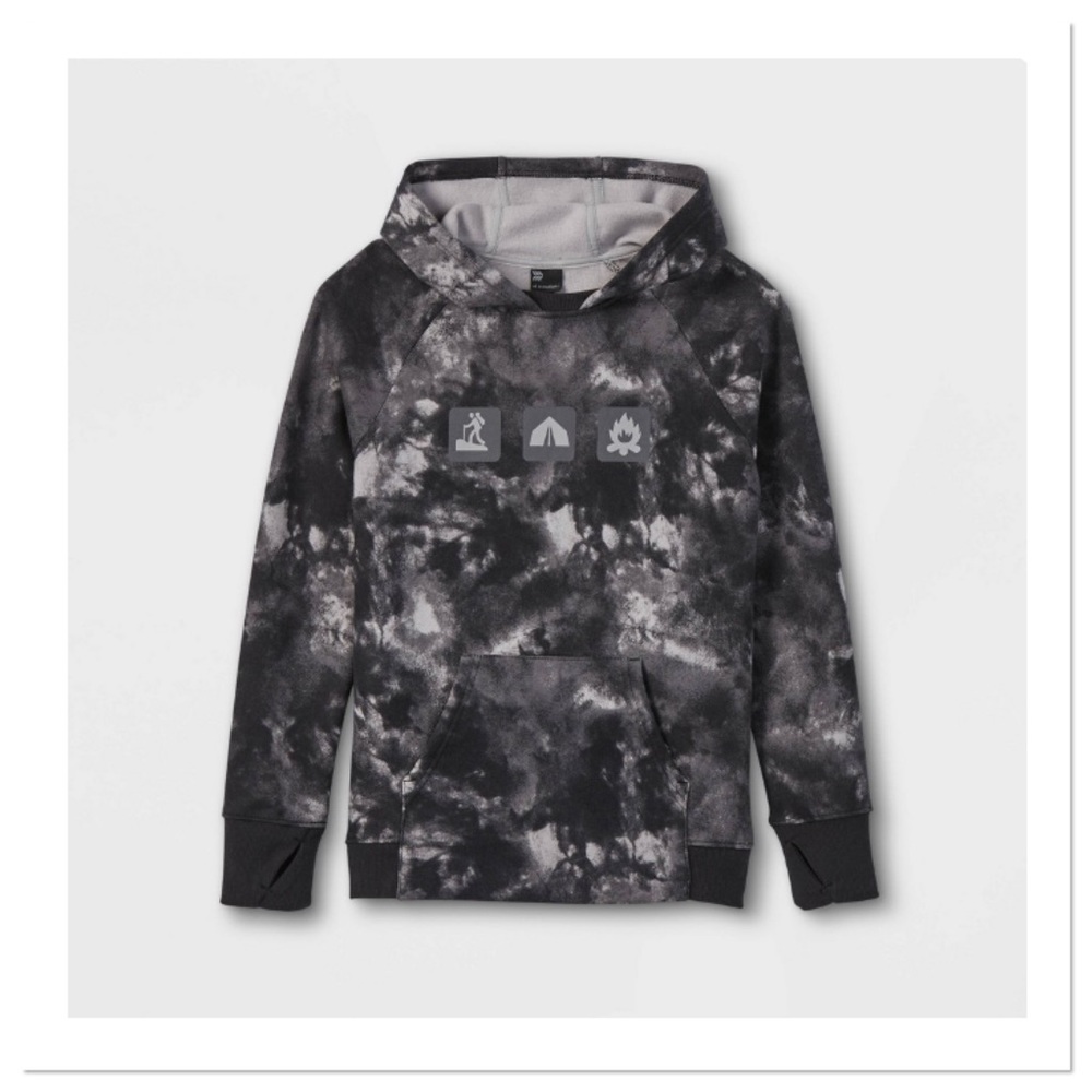 Boys Printed Fleece Hooded Sweatshirt All In Motion